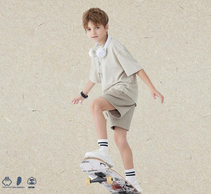 Youth Daily Wear T-Shirt 250G  A-Class 100% Cotton, Soft & Safe for School & Play, Ages 6-12, Unisex Fit