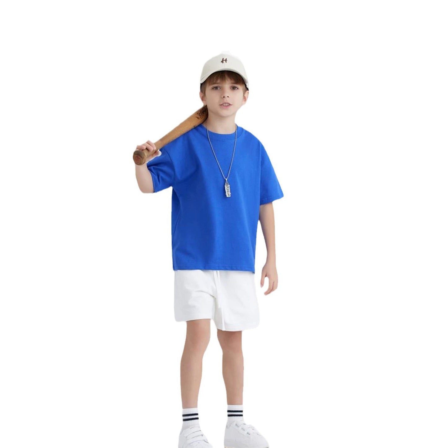 Youth Daily Wear T-Shirt 250G  A-Class 100% Cotton, Soft & Safe for School & Play, Ages 6-12, Unisex Fit