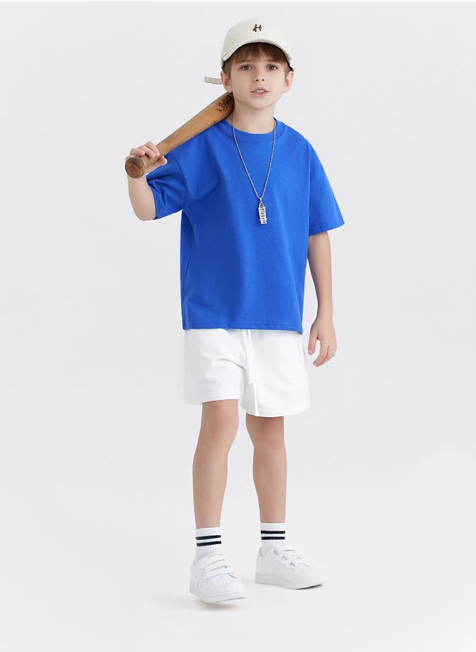 Youth Daily Wear T-Shirt 250G  A-Class 100% Cotton, Soft & Safe for School & Play, Ages 6-12, Unisex Fit