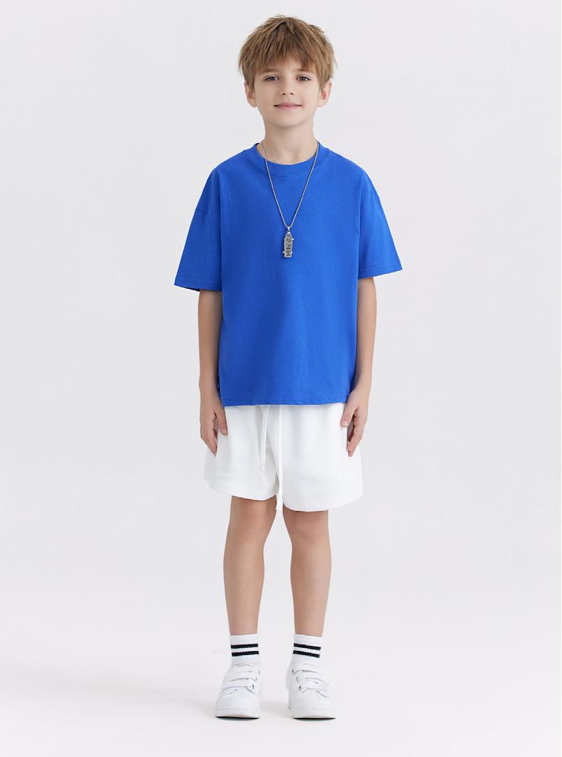 Youth Daily Wear T-Shirt 250G  A-Class 100% Cotton, Soft & Safe for School & Play, Ages 6-12, Unisex Fit
