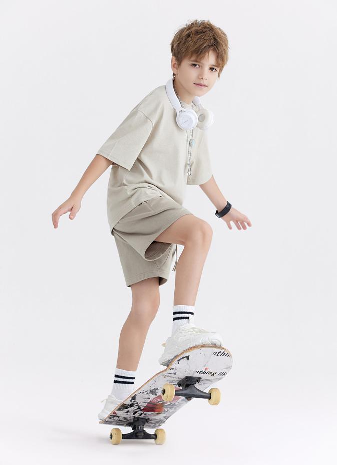 Youth Daily Wear T-Shirt 250G  A-Class 100% Cotton, Soft & Safe for School & Play, Ages 6-12, Unisex Fit