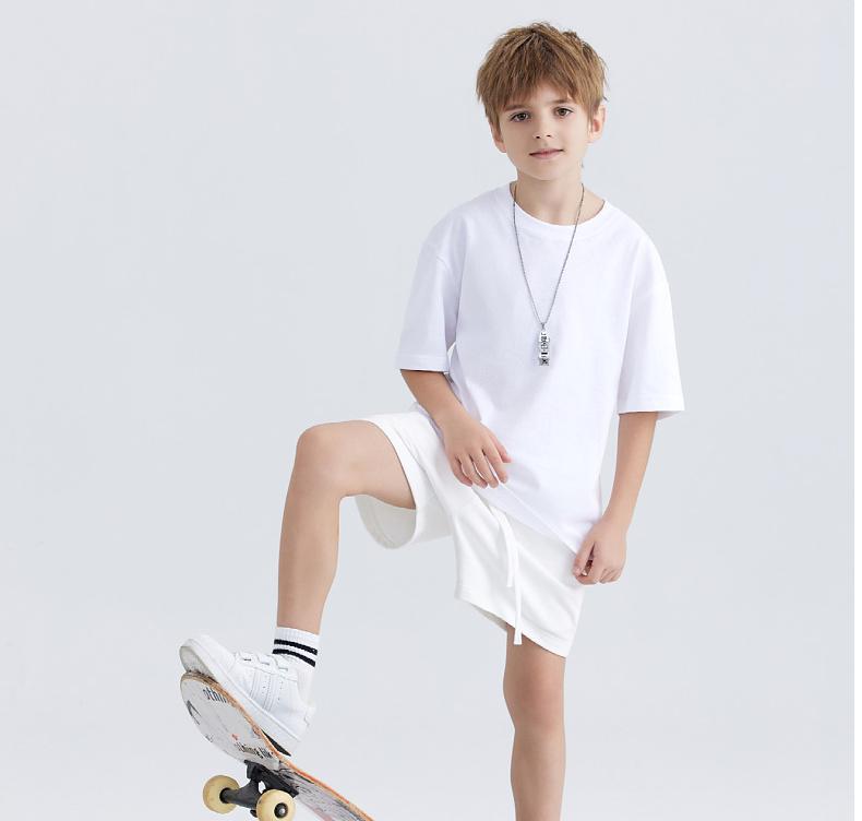 Youth Daily Wear T-Shirt 250G  A-Class 100% Cotton, Soft & Safe for School & Play, Ages 6-12, Unisex Fit