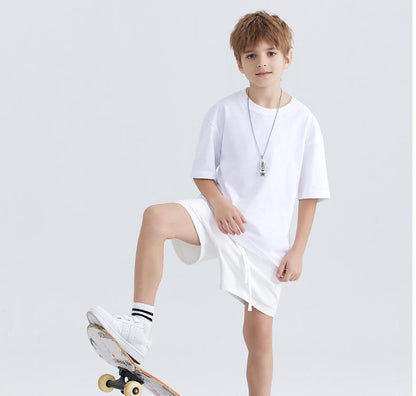 Youth Daily Wear T-Shirt 250G  A-Class 100% Cotton, Soft & Safe for School & Play, Ages 6-12, Unisex Fit