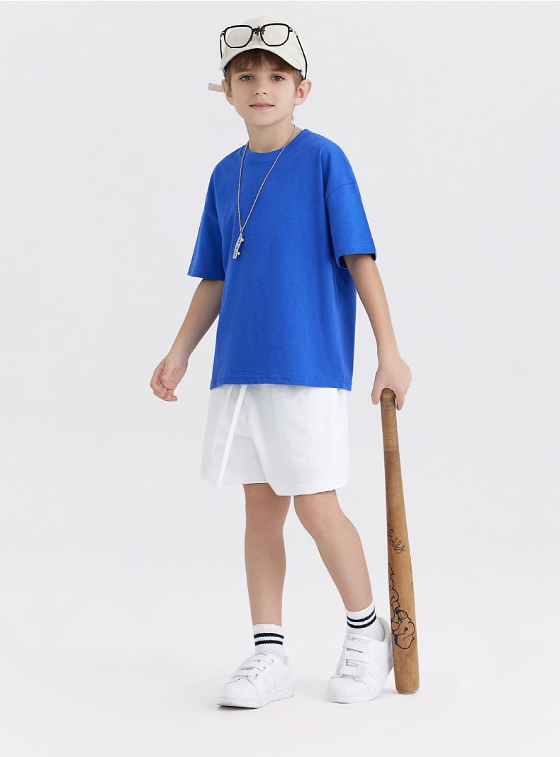 Youth Daily Wear T-Shirt 250G  A-Class 100% Cotton, Soft & Safe for School & Play, Ages 6-12, Unisex Fit